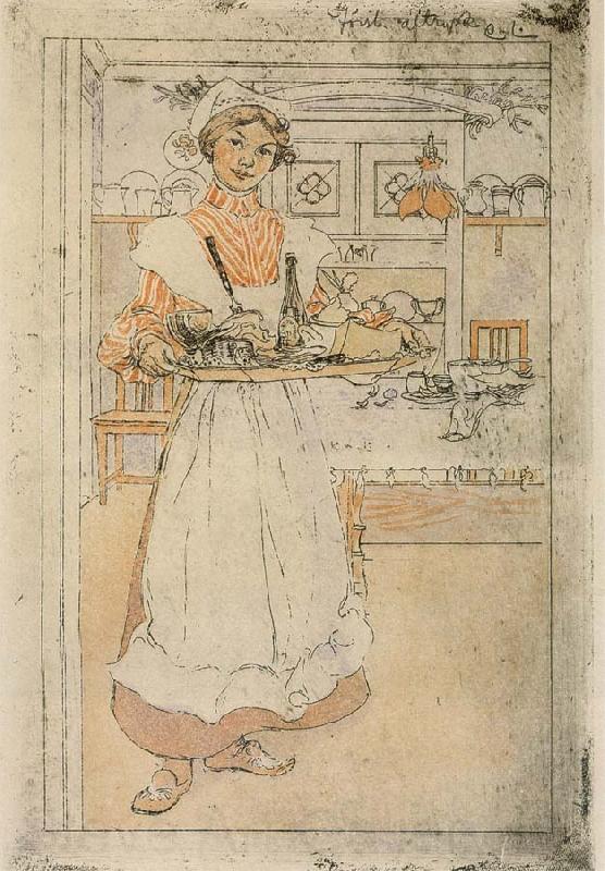 Carl Larsson Martina and the Breakfast Tray